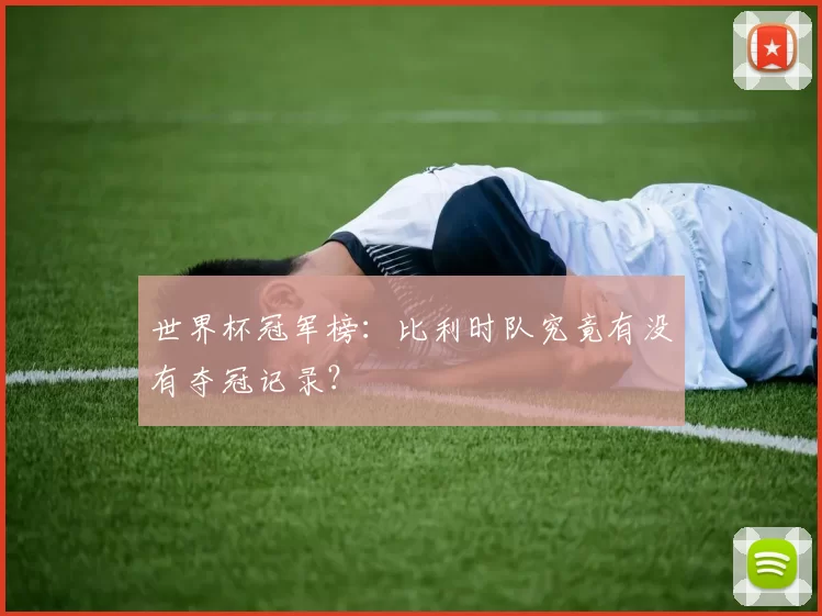 世界杯冠军榜：比利时队究竟有没有夺冠记录？