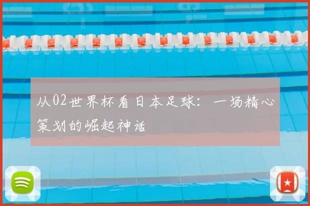从02世界杯看日本足球:一场精心策划的崛起神话
